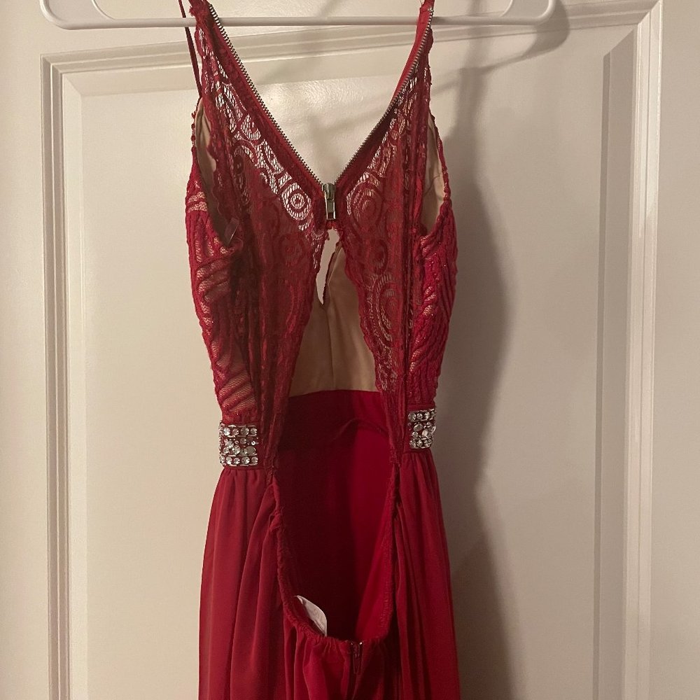 Red Rhinestone Dress - Picture 2 of 2